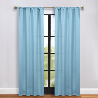 Moriah Millendon Solid Modern Polyester Rod Pockets Room Darkening Curtain Pair