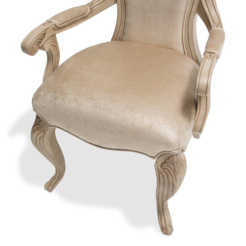 Platine De Royale Champagne Upholstered Arm Chair, Champagne