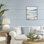 Giclée encadrée Peaceful Cerulean Vista, design par Ian C.