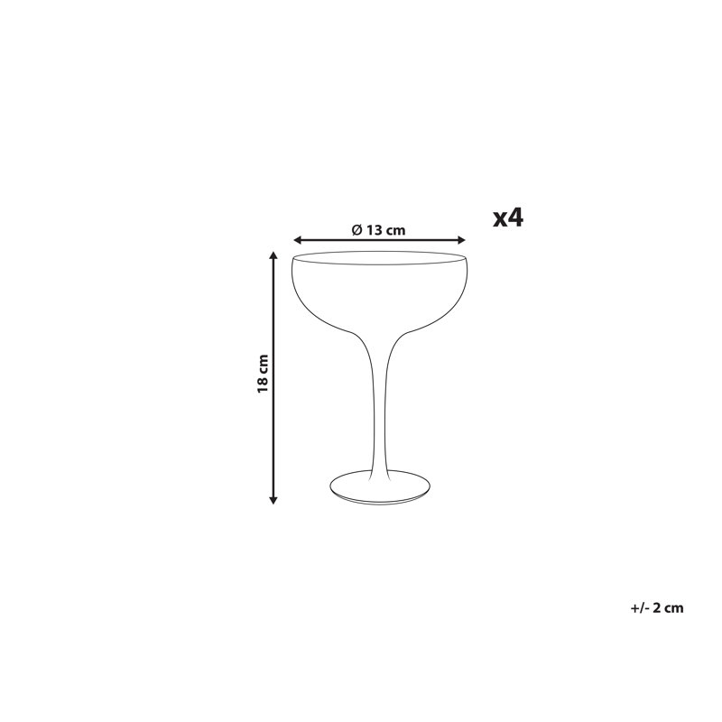 Algaba 450ml Handmade White Wine Glass Set