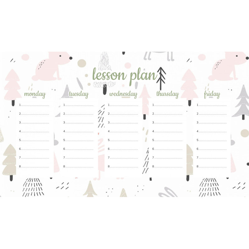Magnetic Lesson Plan Pink Bunnies