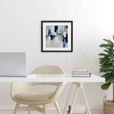 «Soft situation», reproduction abstraite encadrée sous verre, design par Annabelle Hall
