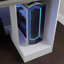 Bureau de jeu, finition blanche