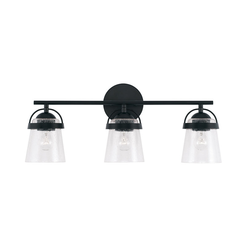 Madison 3 - Light Dimmable Vanity Light, Matte Black