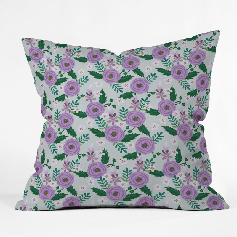 Coussin décoratif d’intérieur/d’extérieur roses douces hello sayang