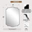 Miroir de salle de bain Anayalee Cadre en acier inoxydable-1600582681-1600582686