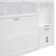Lit escamotable simple avec placard, tiroirs et bureau
