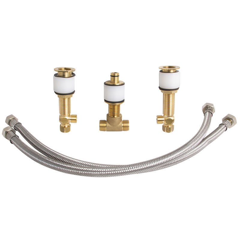 Lucid 3 Piece Bath Mixer Valve