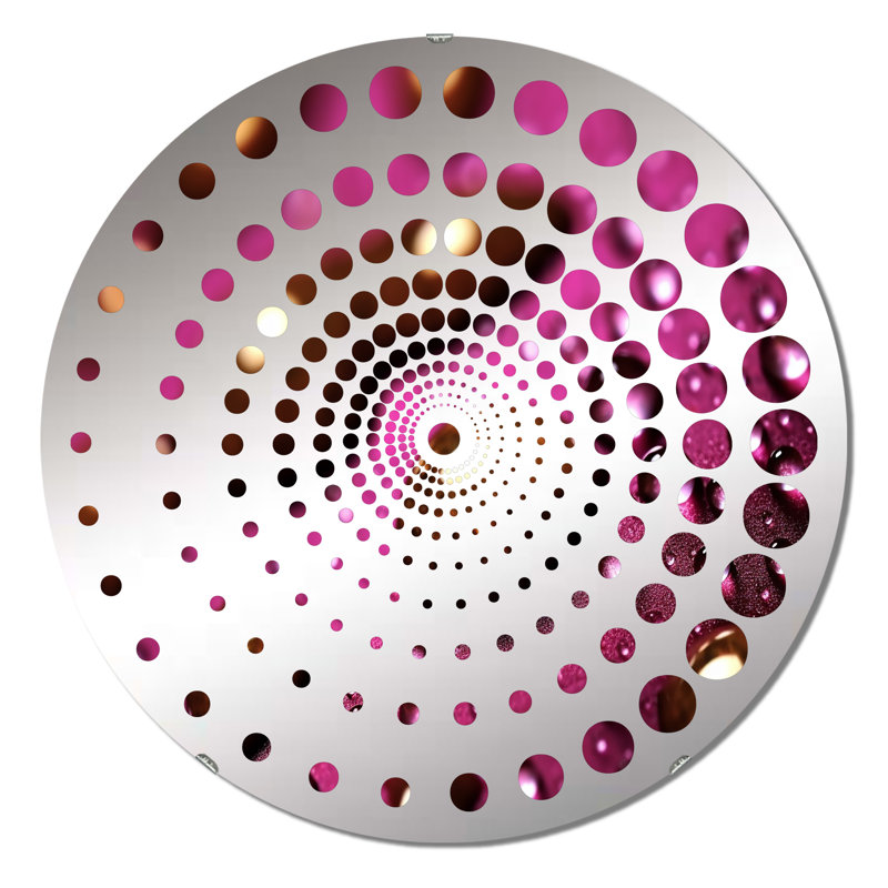 Acmetonia - Miroir mural spiralé, 31,4 po x 31,4 po