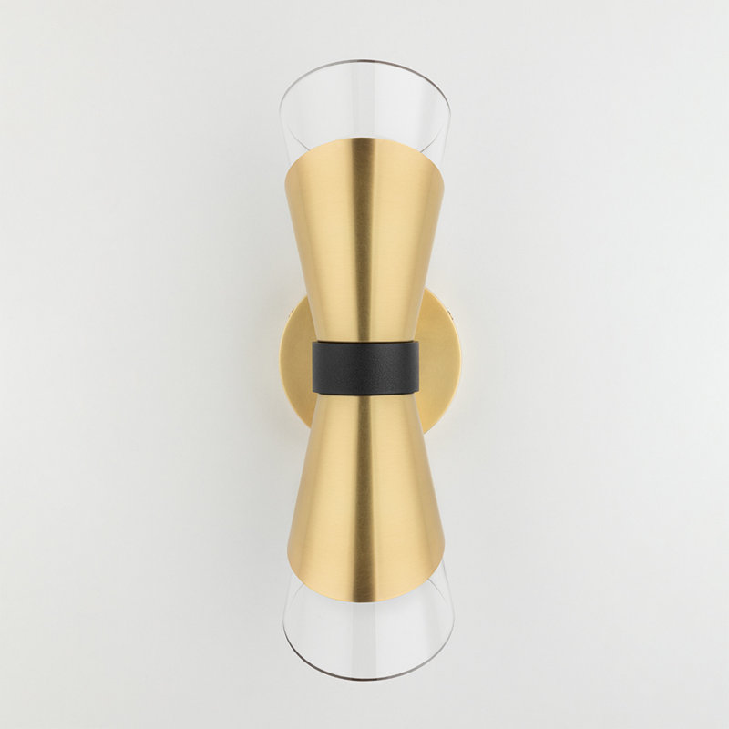 Angie Armed Sconce, Aged Brass