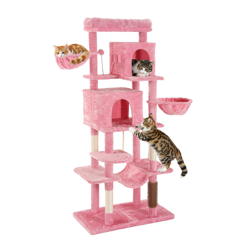 176 H Cat Tree, Pink