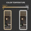 Miroir pleine grandeur avec corps de meuble-lavabo lumineux et miroir à DEL avec miroir mural de grande taille, coins arrondis, chambre à coucher, salon, vestiaire, hôtel