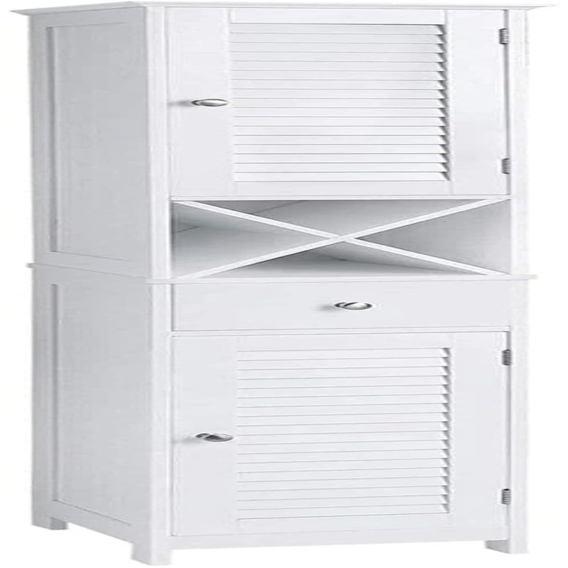 Chourasiya Freestanding Linen Cabinet