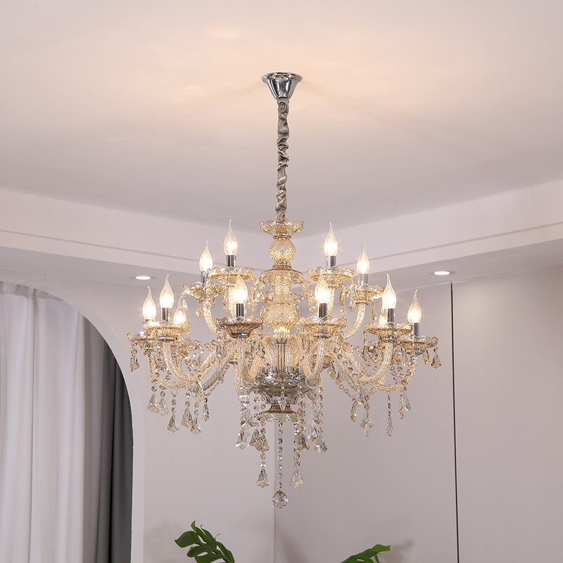Alessio Crystal Chandelier, 90cm H x 86cm W x 86cm D