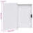 VidaXL Key Box with Magnetic Board Key Cabinet Storage Box Office-61626204