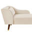 Chaise longue en velours à un accoudoir avec coussin lombaire 27,5 po Tohura-2064249488