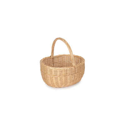 Oval Wicker Shopping Basket