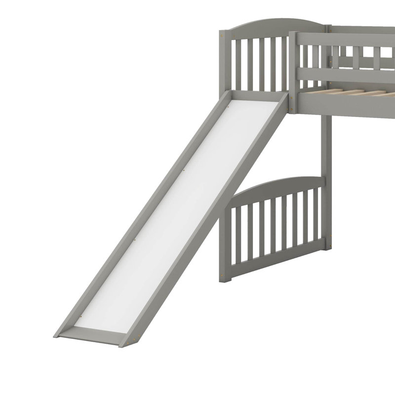 Lit mezzanine simple avec glissoire et échelle
