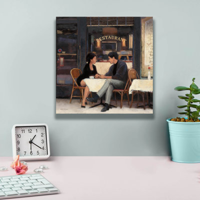 «Rendezvous» par Myles Sullivan, art mural sur toile, 12 po x 12 po