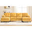 Canapé modulaire en U en chenille de 103,5 po avec double méridienne, poches de rangement et coussins d'accoudoirs pour le salon-130464375