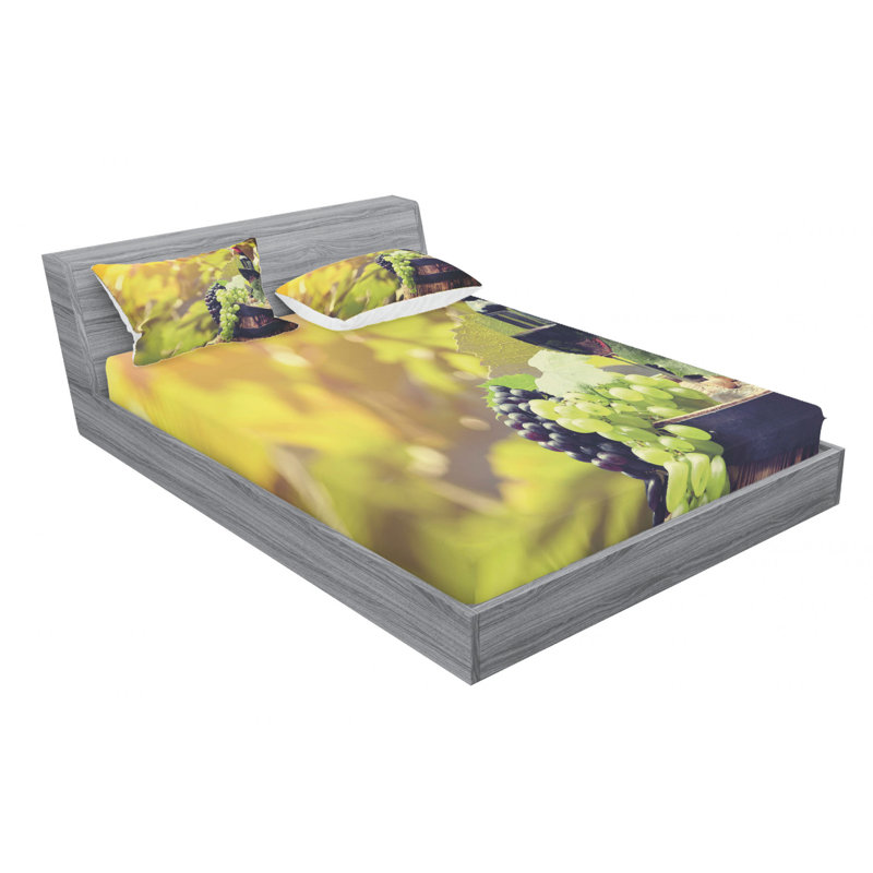 Microfiber Sheet Set, Queen Sheet Set with Fitted Sheet