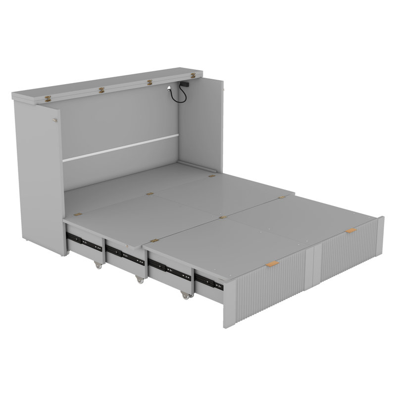 Multifunctional Gray Wooden Sofas For Compact Spaces, Modern Design