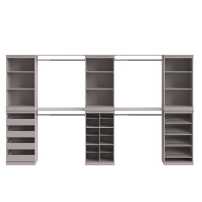 Système de rangement modulaire à grande portée dans le placard