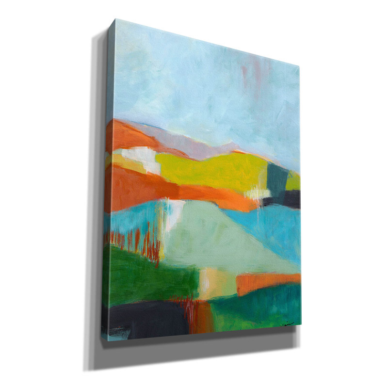 «North Bay Hills» par Jan Weiss, art mural sur toile, H 16 po x l 12 po x P 0,75 po