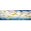 Toile de paysage abstrait | Décoration murale à motif bleu-1311217374