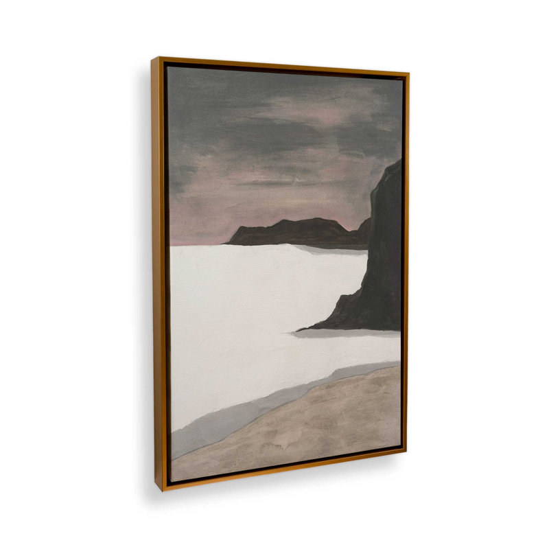 «Ocean polaire II» par Michael Willett, reproduction d'art, H 16 po x l 12 po, Doré