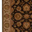Tapis noir / beige / ivoire noué à la main de haute qualité