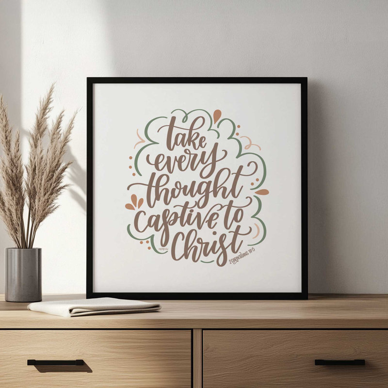 «Every Thought» par imperfect Dust, reproduction d'art, Noir, L 36 x H 36, Impression encadrée
