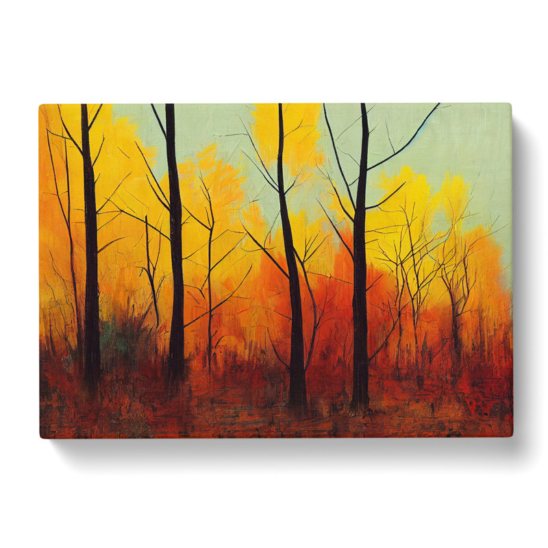 Ravishing Autumn Forest - Wrapped Canvas