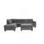 Canapé modulaire réversible en tissu 3 pièces-1176207783