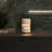 Roman Travertine Cylinder Bedside Lamp | Modern Minimalist Ambient Light with Horizontal Cutouts | Nightstand Lamp for Bedroom