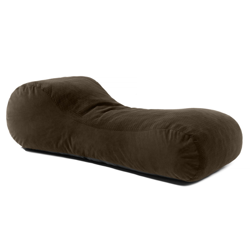 Fauteuil à billes Arlo Lounger, Velours espresso