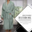 Peignoir mi-mollet en ratine 100 % coton avec poches Finnian-22181935-22181942