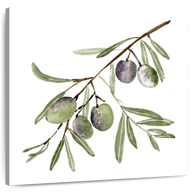 Harnek Fresh Olive Branch I, 39" H x 39" W