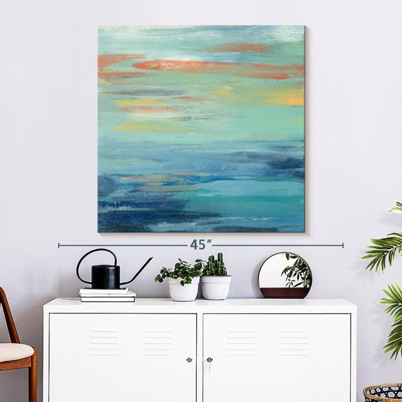 Sunset Beach I, 33" H x 33" W