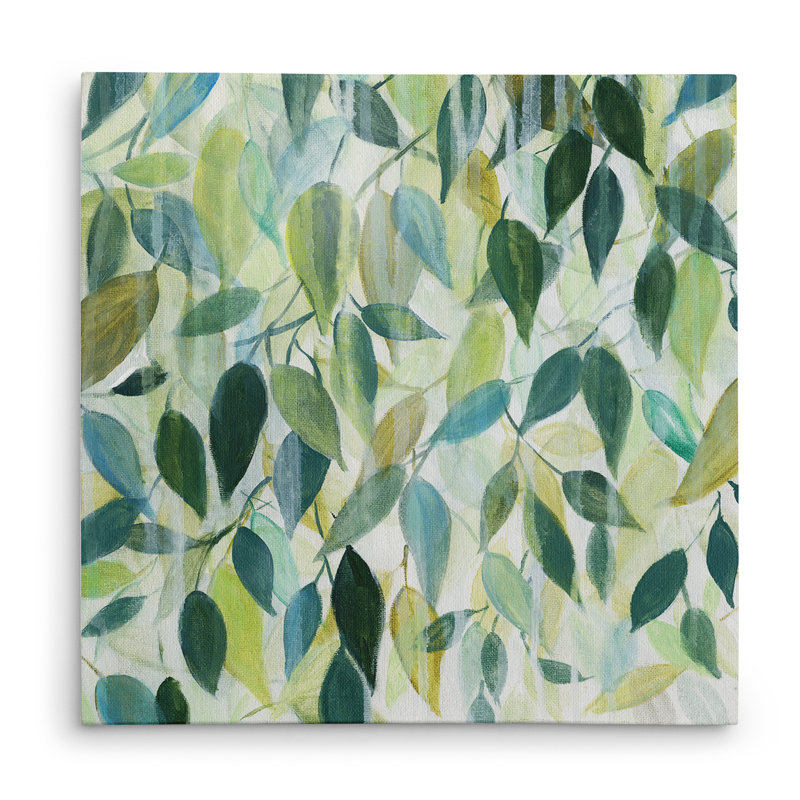 «Woodland Rain», peinture, H 16 po x l 16 po x P 1,5 po, Toile tendue