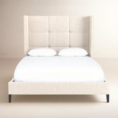 Cognac Wingback Bed