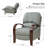 Hardge Genuine Leather Manual Standard Recliner-1618472789