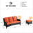 Guillen 3 - Person Patio Conversation Set with Cushions-93762968-93762965