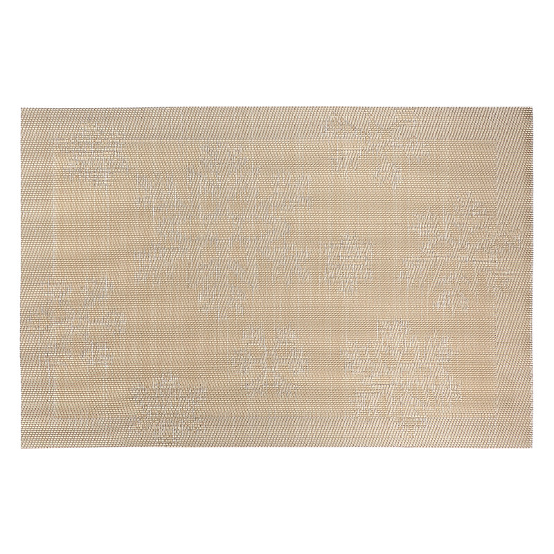Napperon en vinyle 18 "Snowflakes, Doré