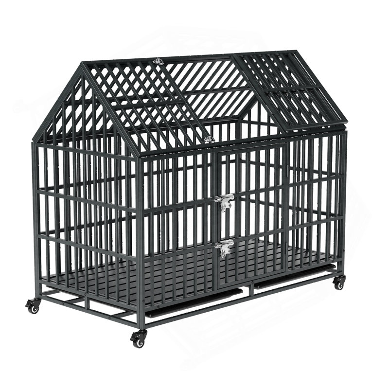 Cage pour chien robuste 52 po avec toit