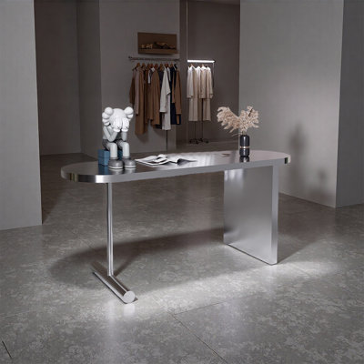 Table de présentation tendance en acier inoxydable