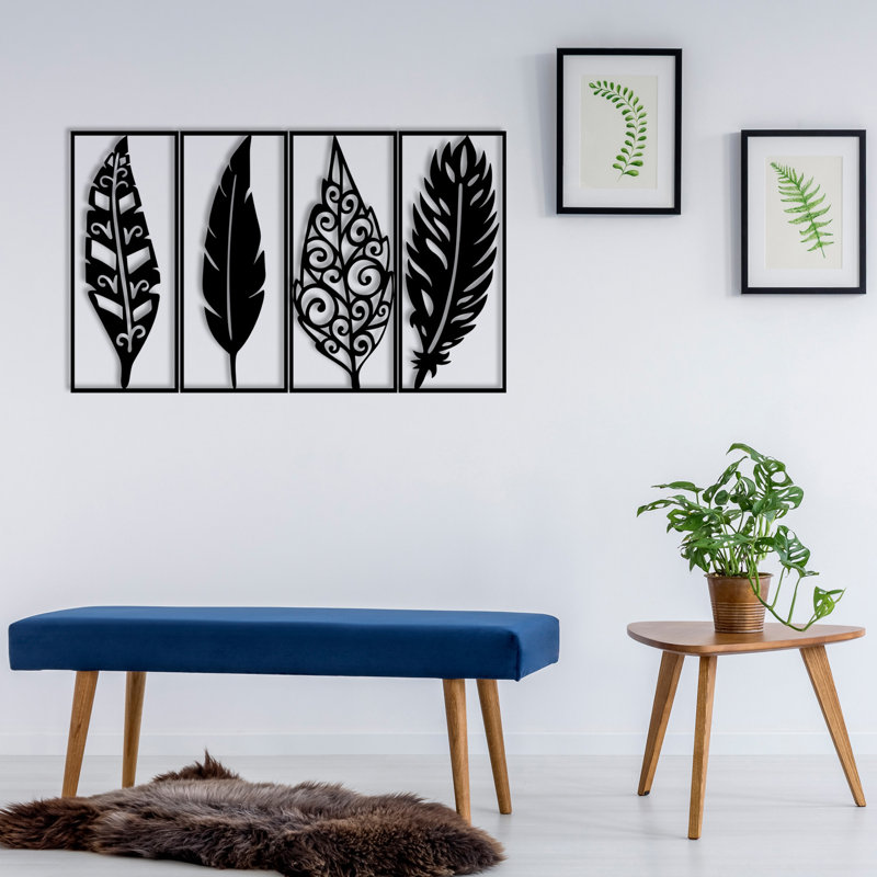 Elegant Decorative Metal Wall Accessory, Black, 39.4 x 23.6 inches | 100% Metal Construction, Thickness: 0.05 inches | Stylish & Durable Home Décor for Living Room, Office, and Entryway - Modern Design