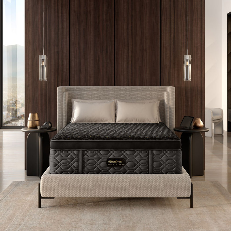 Black Series Four Apex Top Plush 16" Hybrid Mattress, Queen