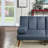 Polyfiber 2Pc Sectional Sofa Set Living Room Furniture Solid Wood Legs Plush Couch Adjustable Sofa Chaise (Sectional)-1322686452