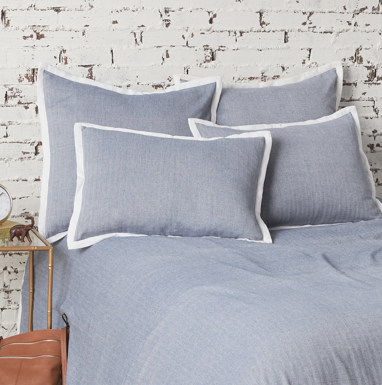 Cotton Shams, Euro, Indigo
